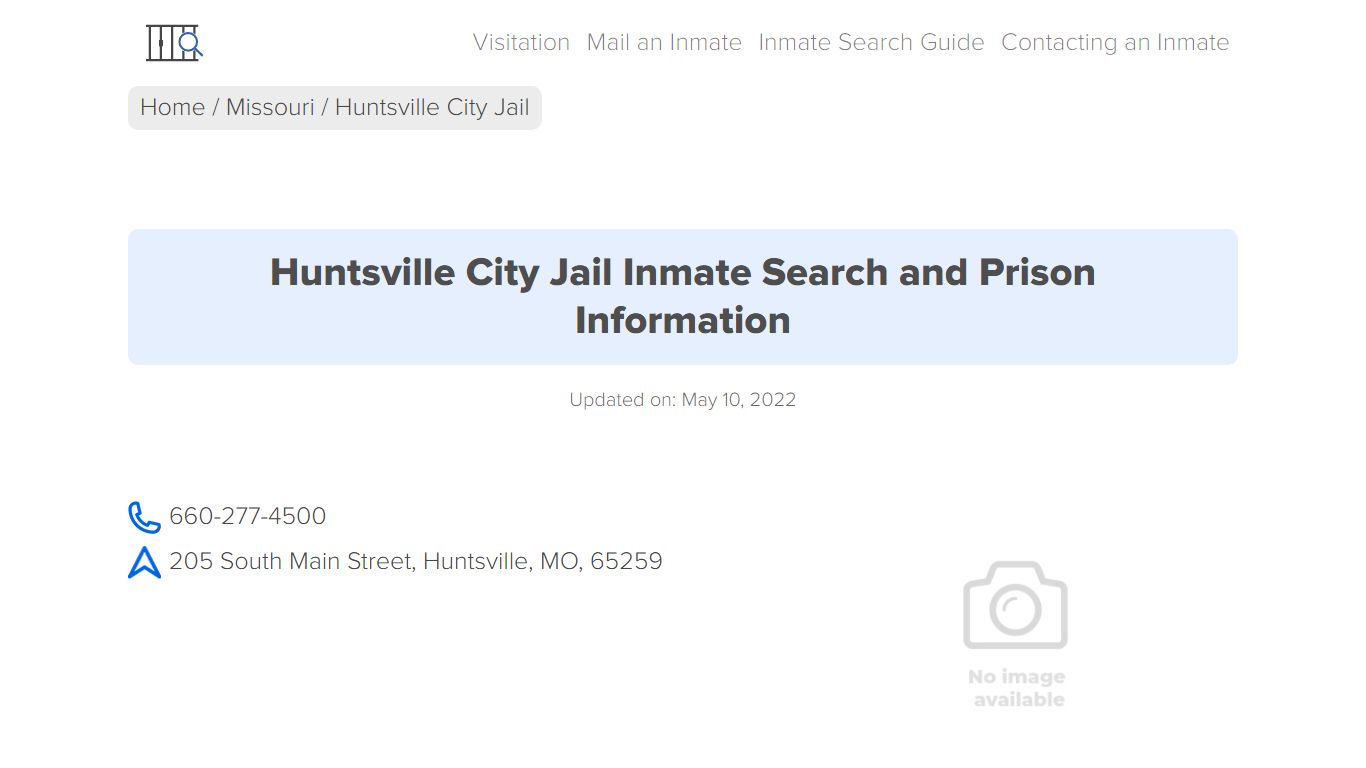 Huntsville City Jail Inmate Search, Visitation, Phone no ...